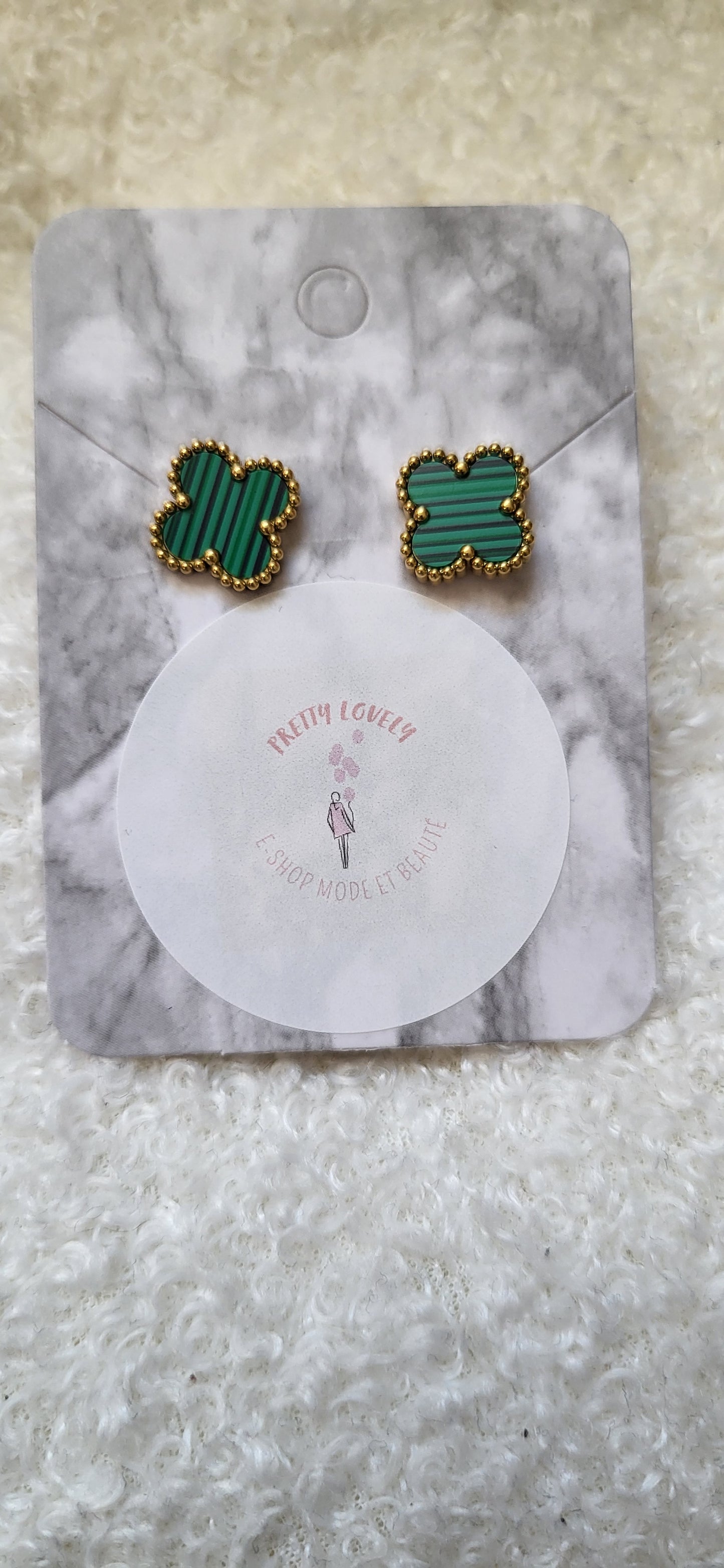 BOUCLES D'OREILLES TRÈFLE