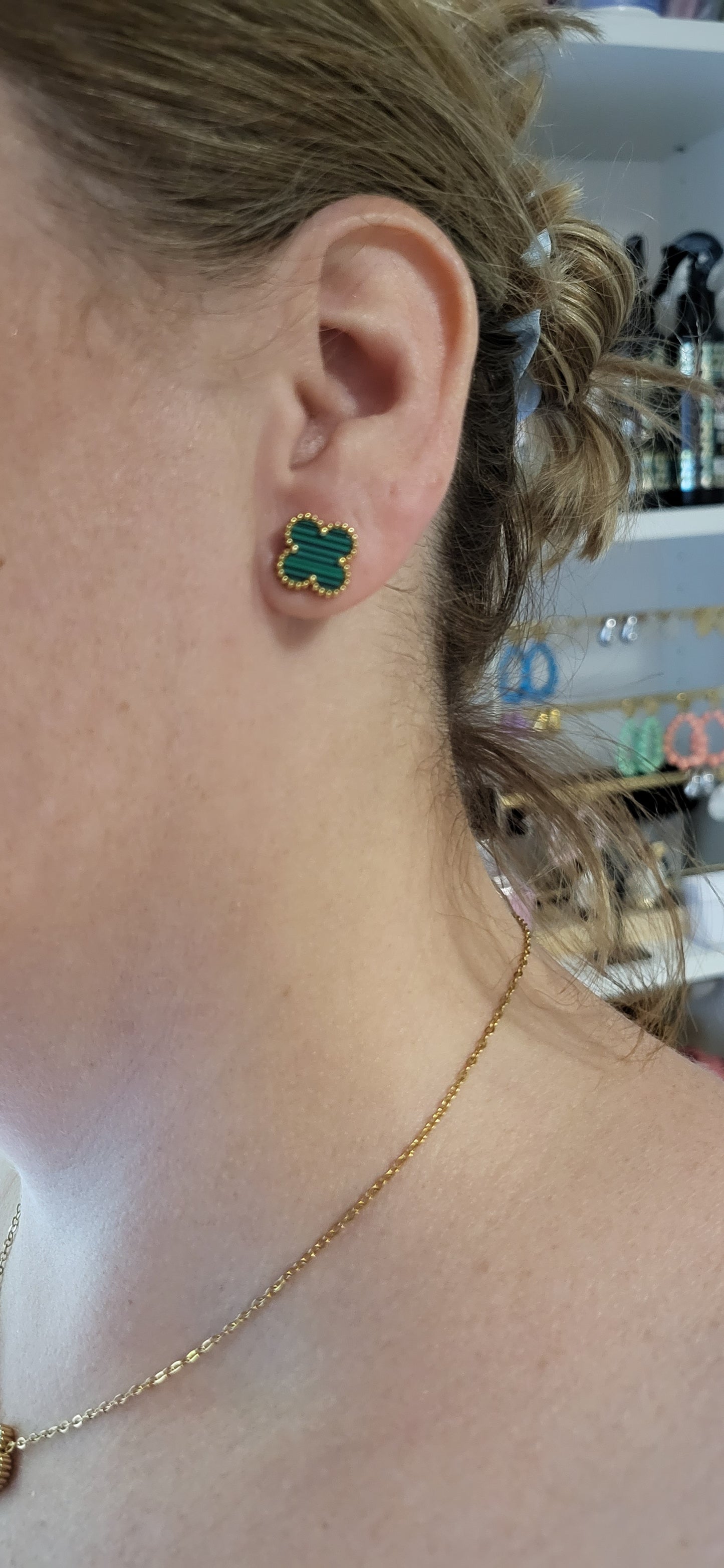 BOUCLES D'OREILLES TRÈFLE
