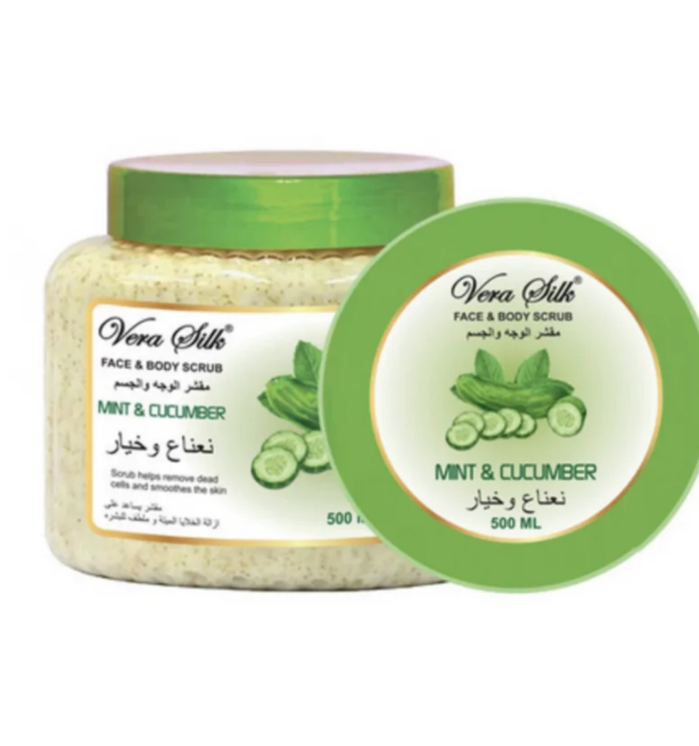 GOMMAGE CORPS ET VISAGE VERA SILK MENTHE CONCOMBRE