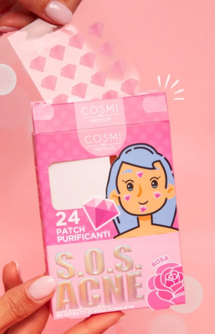 SOS ACNÉ 24 PATCHS PURIFIANTS ANTI ACNÉ ET POINTS NOIRS.