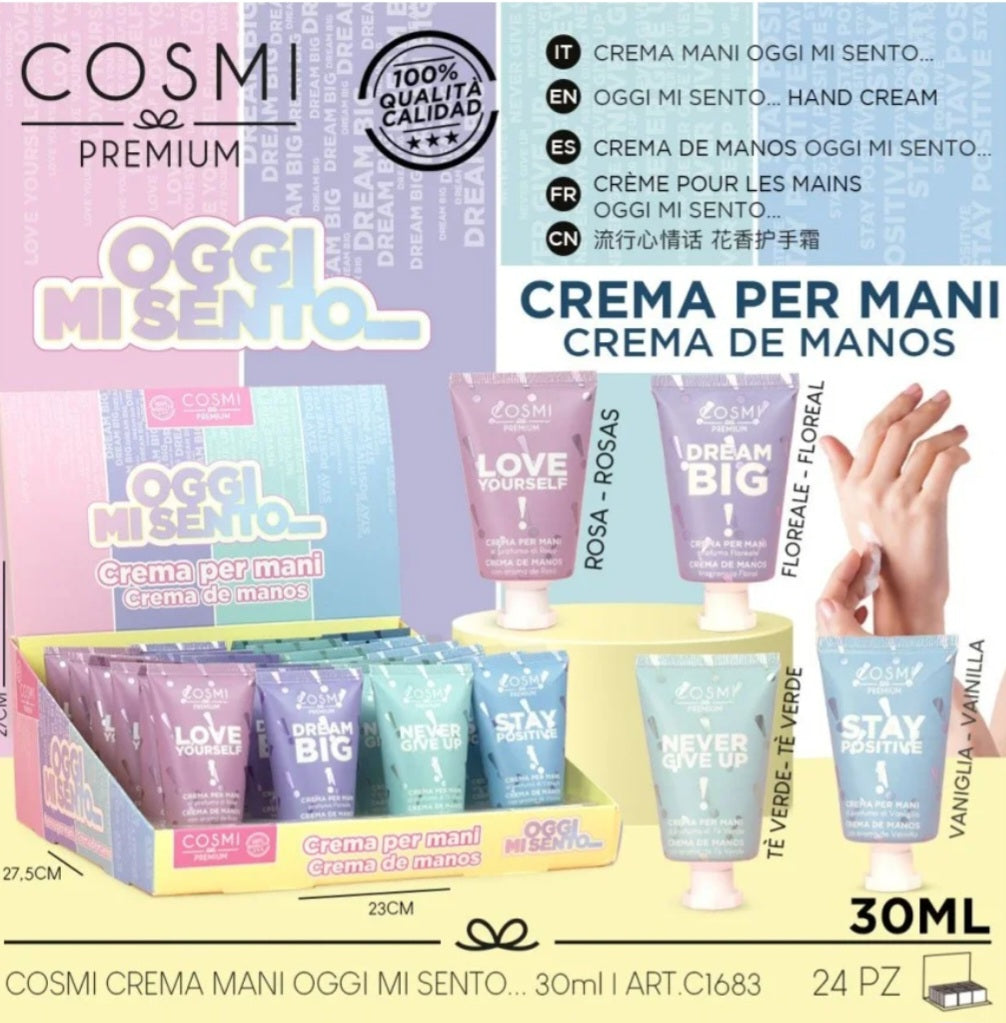 CRÈME POUR LES MAINS COSMI PREMIUM BE YOURSELF.