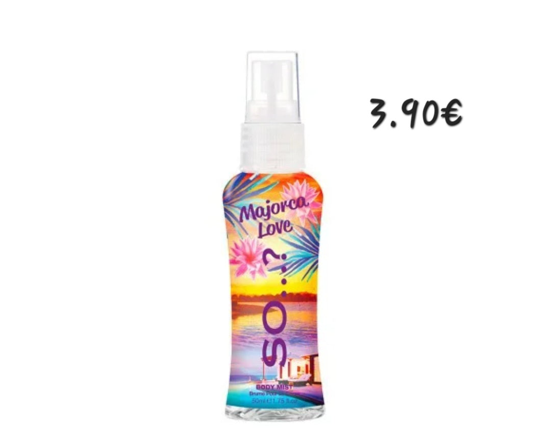Mini Brume Majorca Love - Fruits Rouges, Violette, Vanille - 50ml