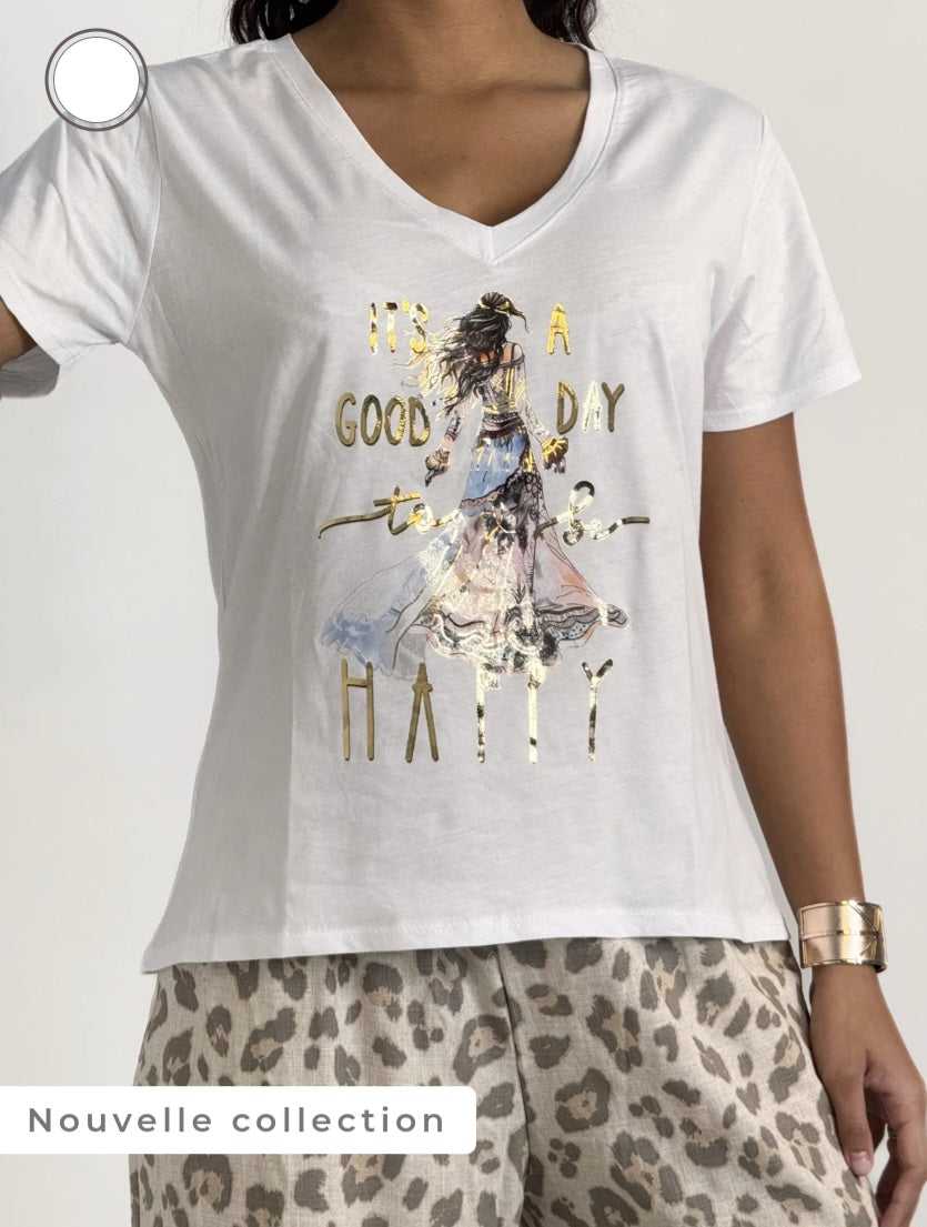TEE SHIRT BLANC CARLA