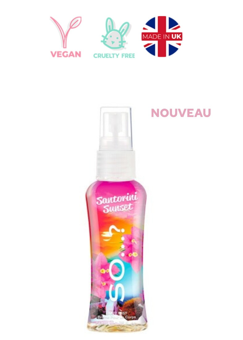 Mini Brume Santorini Sunset - Fruits exotiques, Vanille, Bois de Cèdre - 50ml