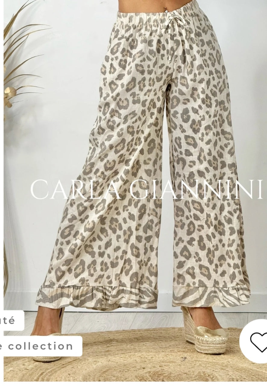 PANTALON LEOPARD