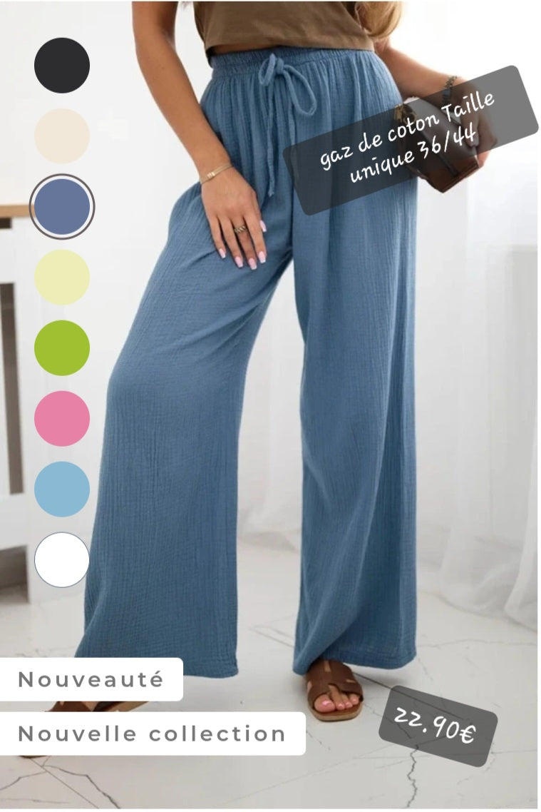 PANTALON GAZ DE COTON