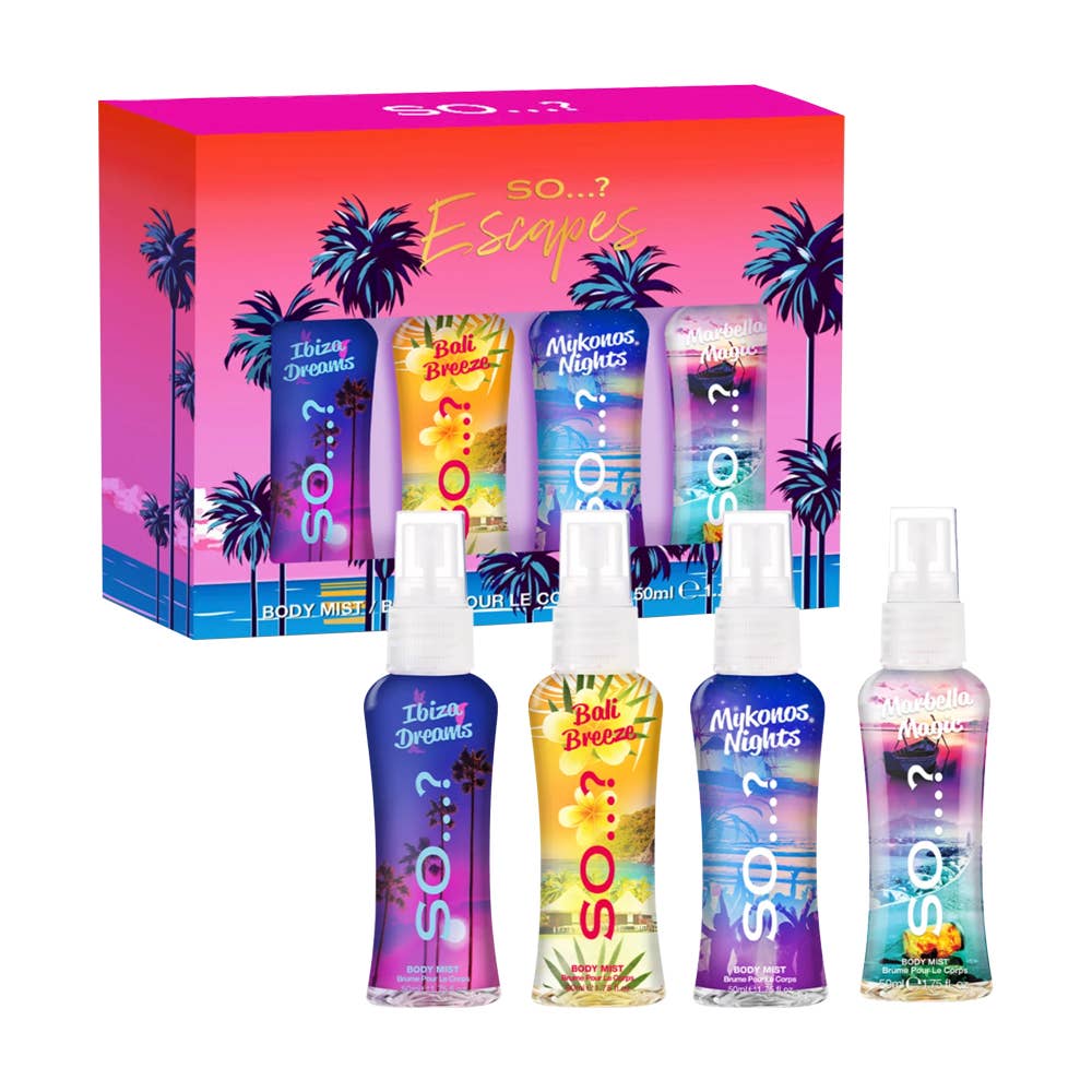 COFFRET BRUME POUR LE CORPS 4 x 50ML - SO...? ESCAPES